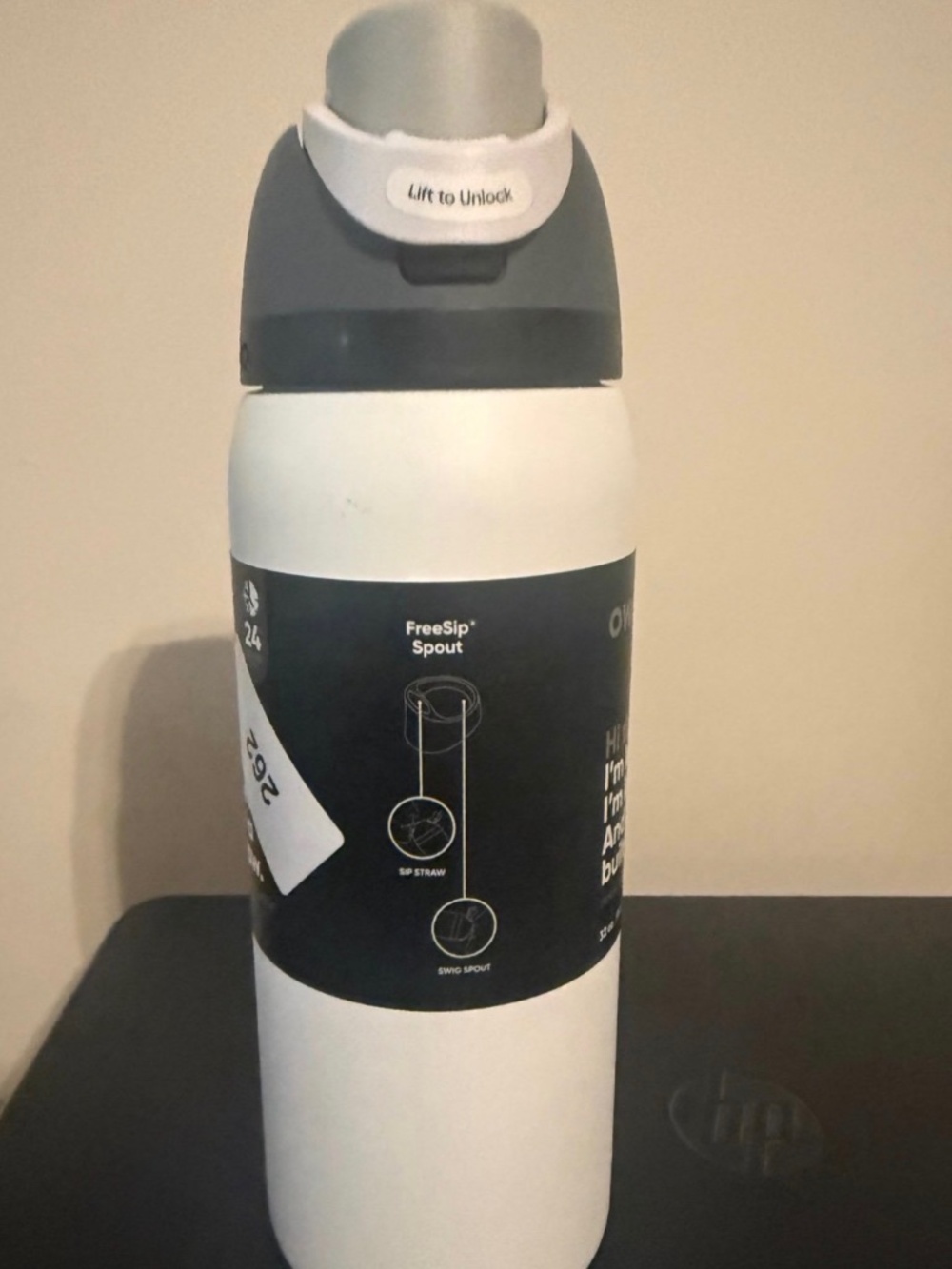Owala Stainless Steel 32oz Water Tumbler, White
